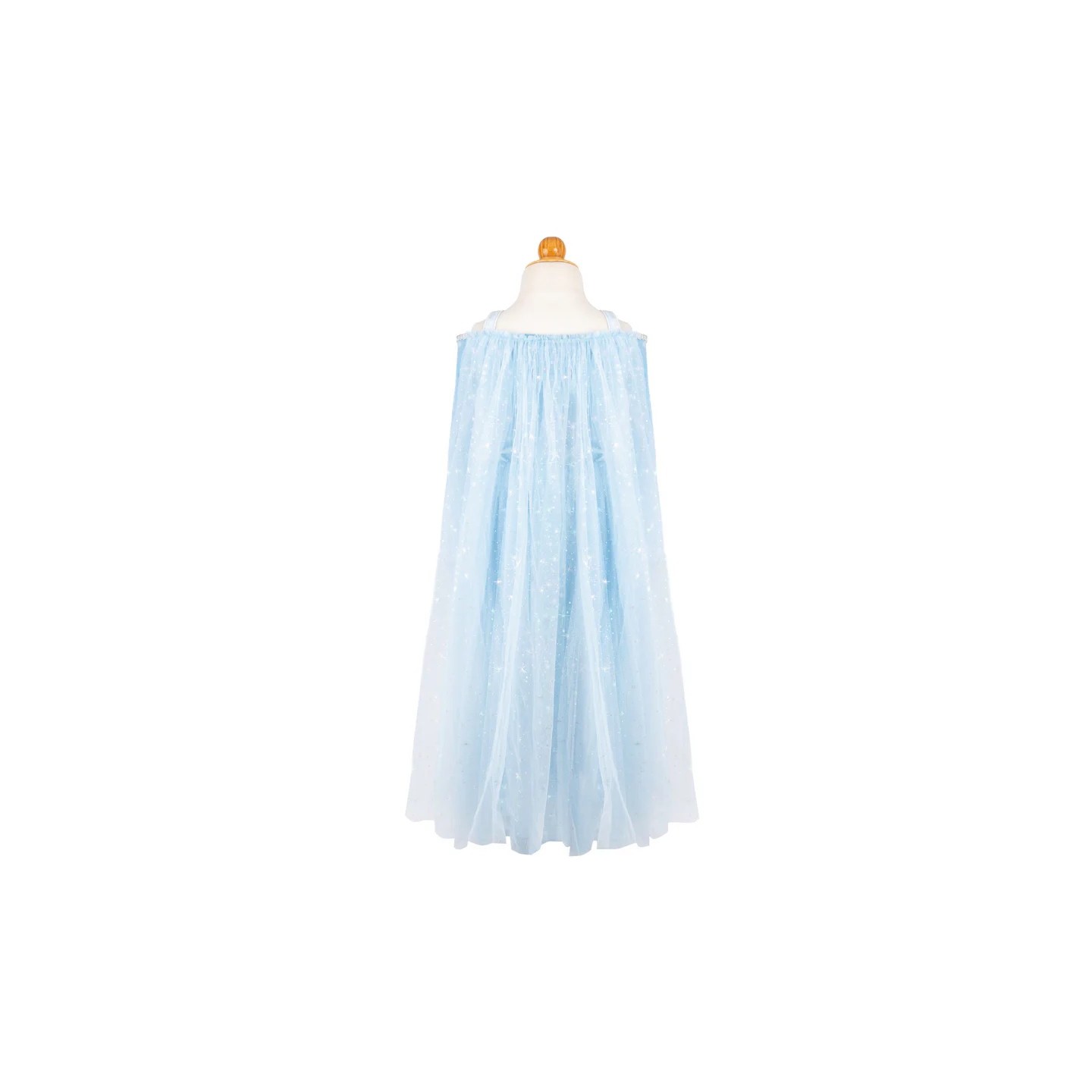 Vestido Princesa Terciopelado Celeste