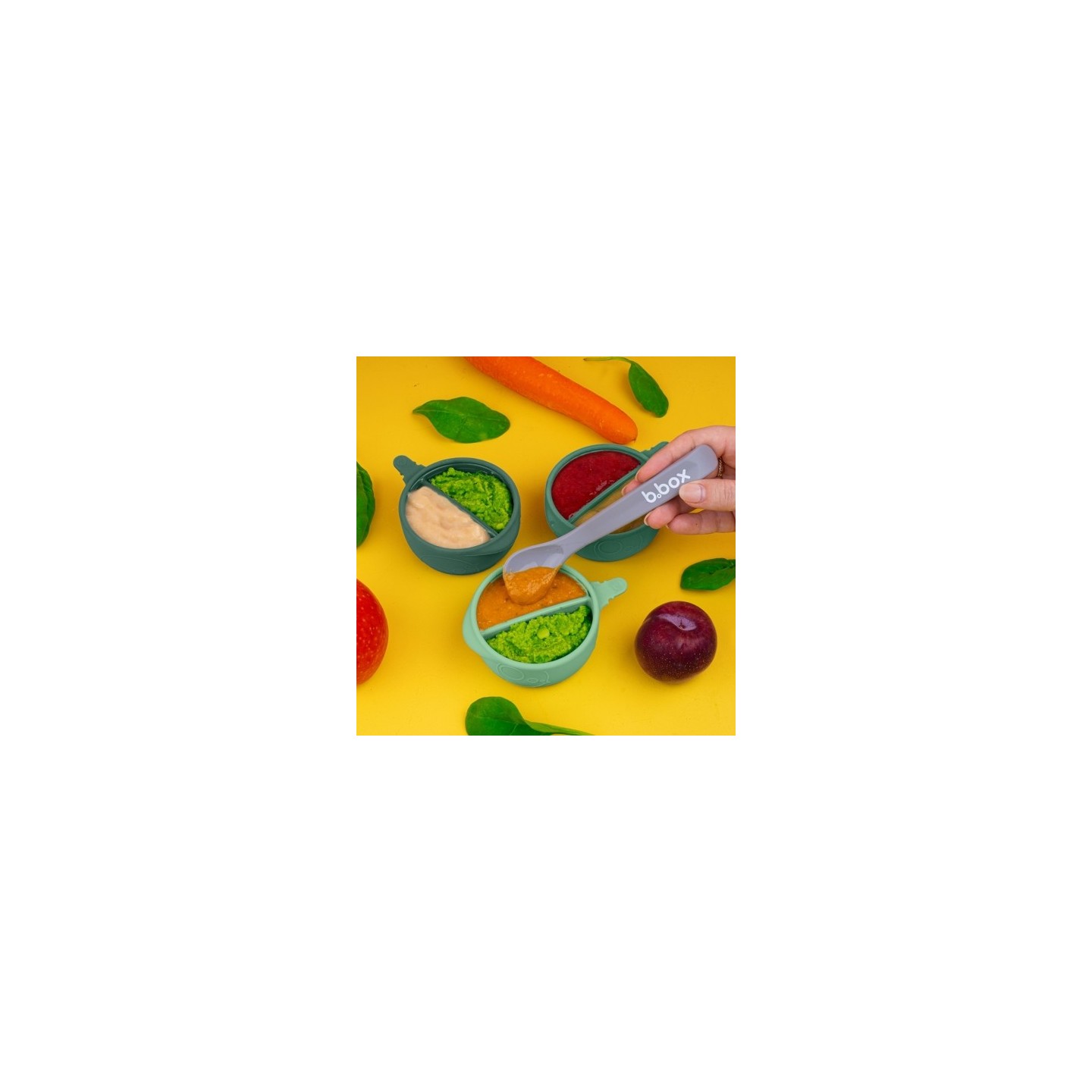 Depósitos para congelar comida con compartimentos y tapas 3 ud
