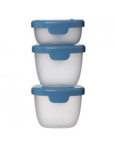 Depósitos Snack Tubs 3 unidades - Ocean