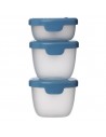 Depósitos Snack Tubs 3 unidades - Ocean
