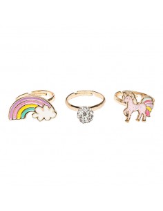 Set 3 Anillos Unicornio...