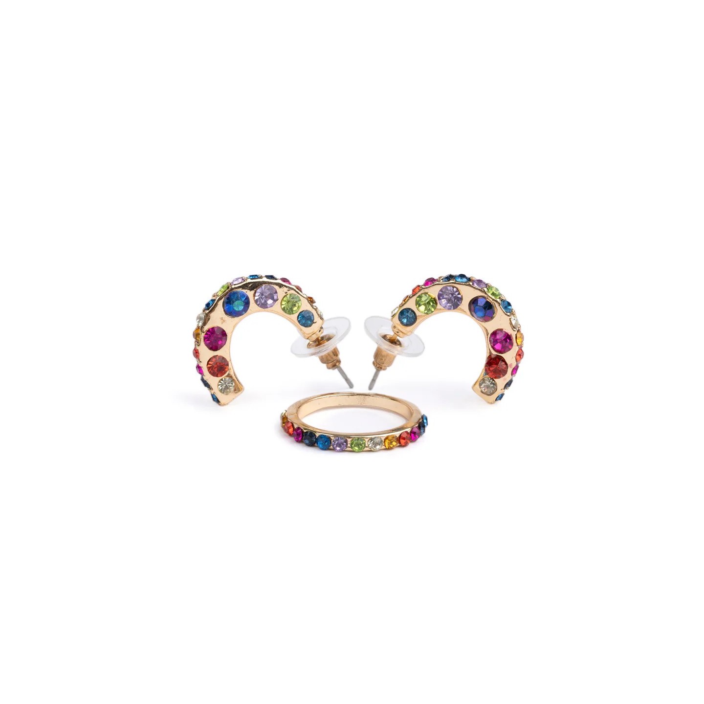 Set pendientes y anillo Rockin'