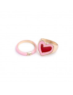 Set 2 Anillos Chic Pink