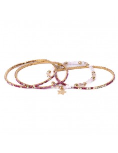 Set 4 Pulseras Glam Girl