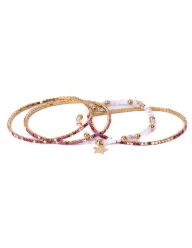 Set 4 Pulseras Glam Girl