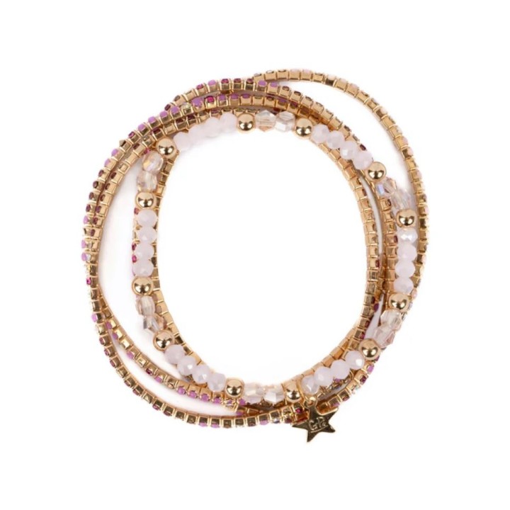 Set 4 Pulseras Glam Girl