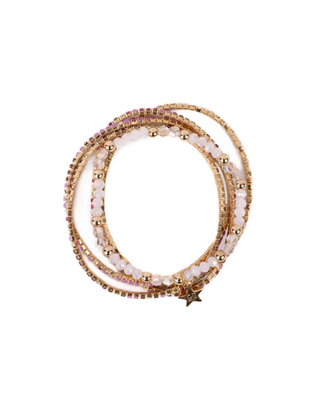 Set 4 Pulseras Glam Girl