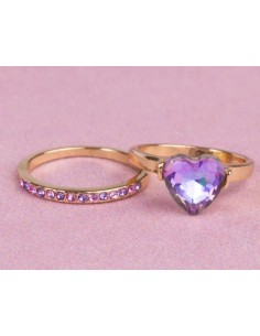 Set Anillos Lila Precious 2