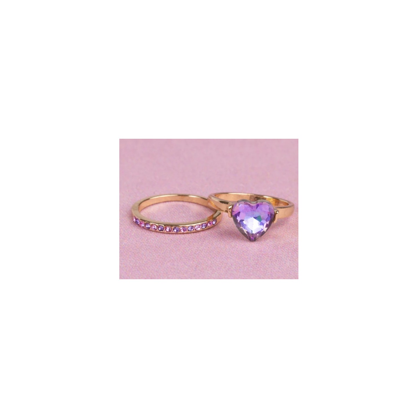 Set Anillos Lila Precious