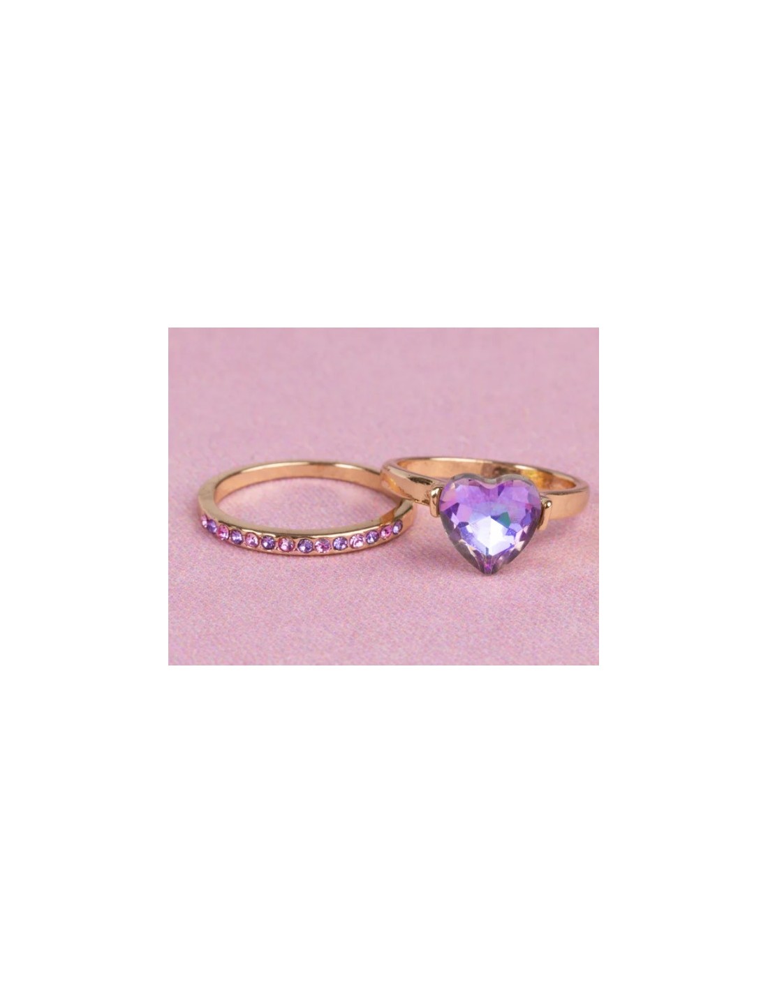 Set Anillos Lila Precious