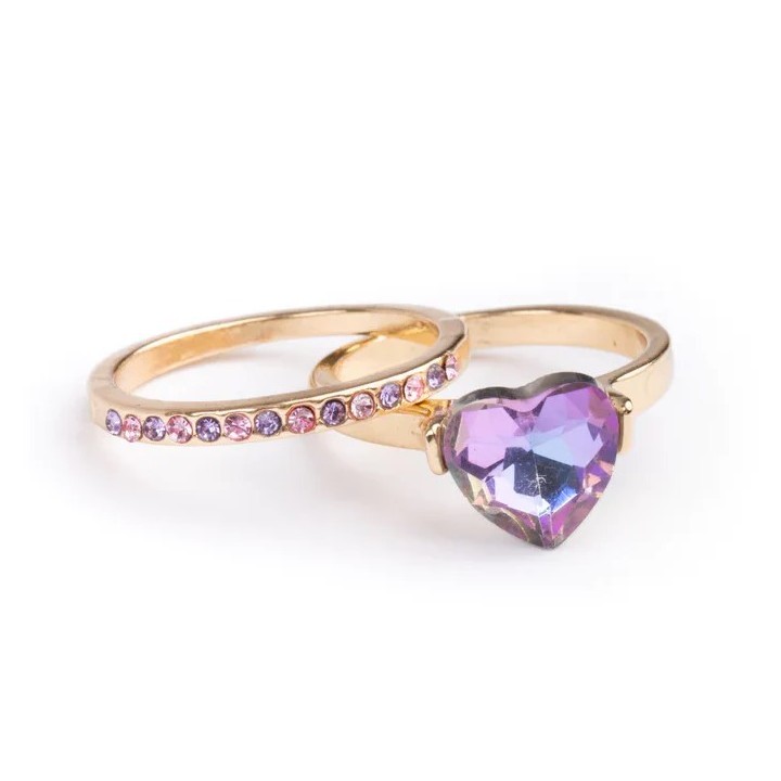 Set Anillos Lila Precious