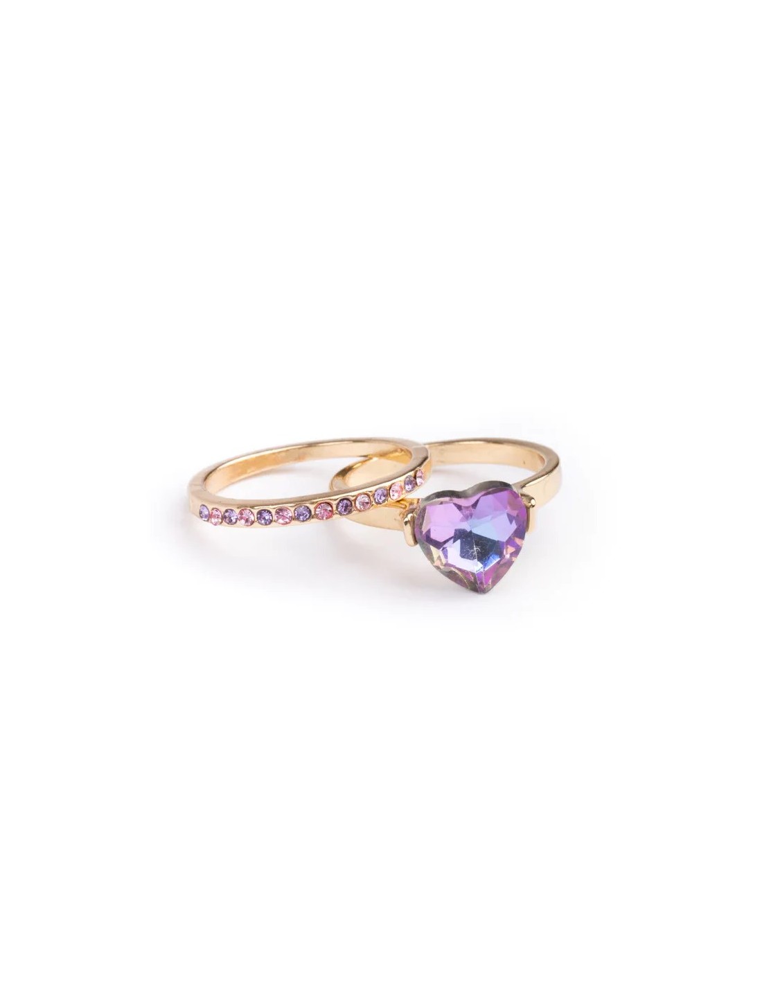 Set Anillos Lila Precious
