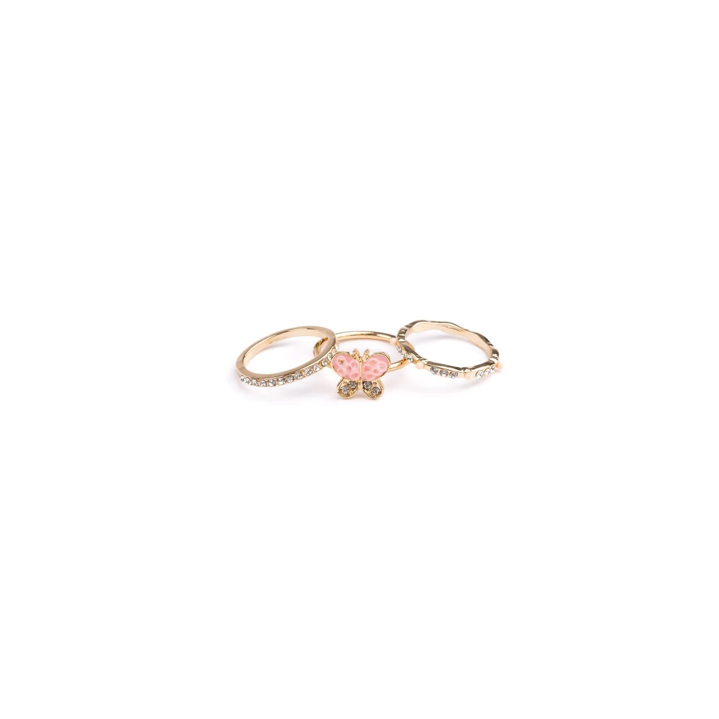 Set 3 Anillos Butterfly Garden
