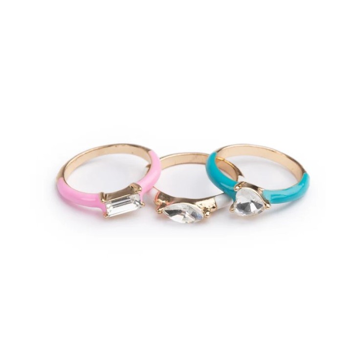 Set 3 Anillos Crystal Cool
