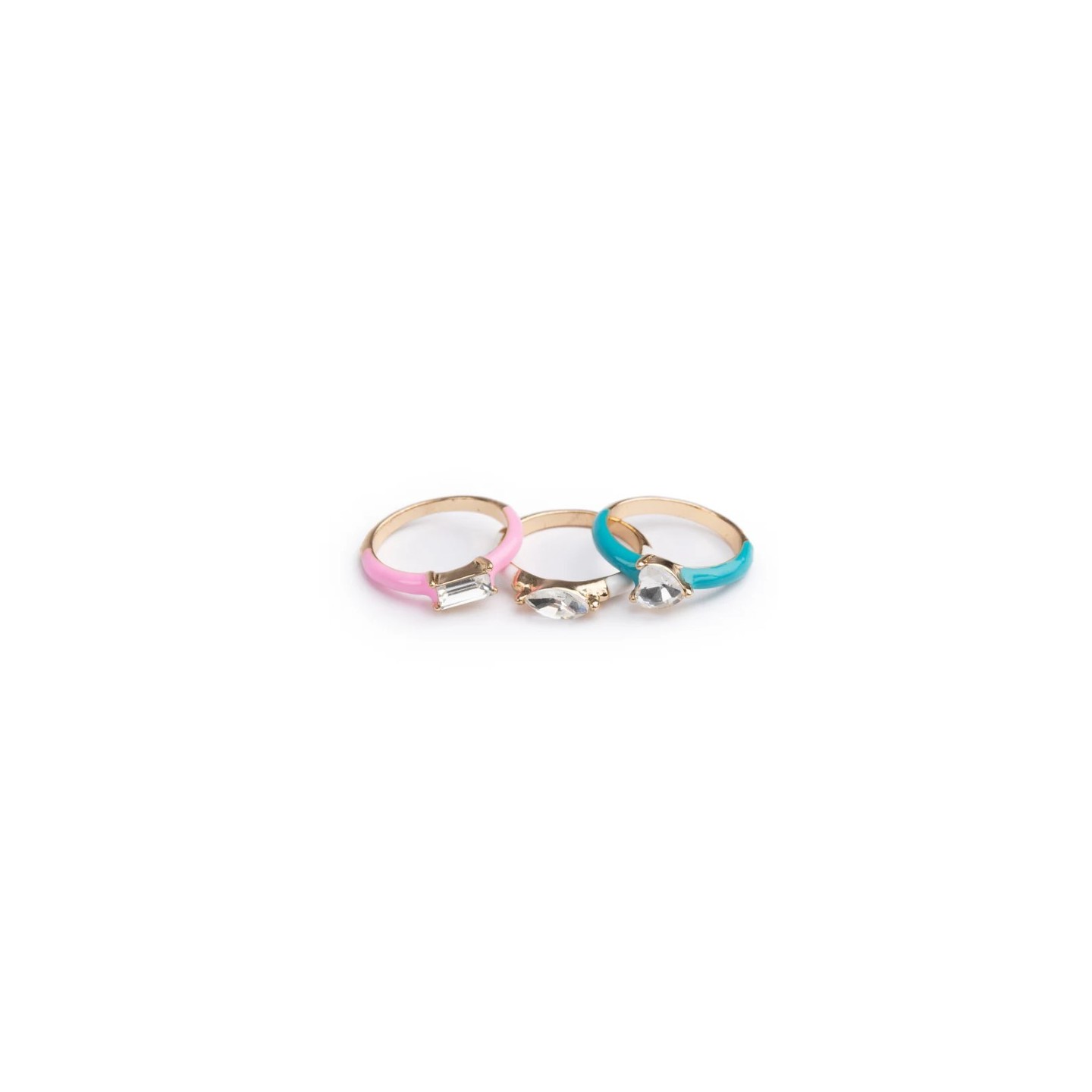 Set 3 Anillos Crystal Cool