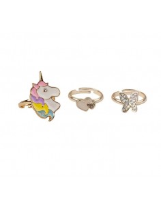 Set 3 Anillos Butterfly &...