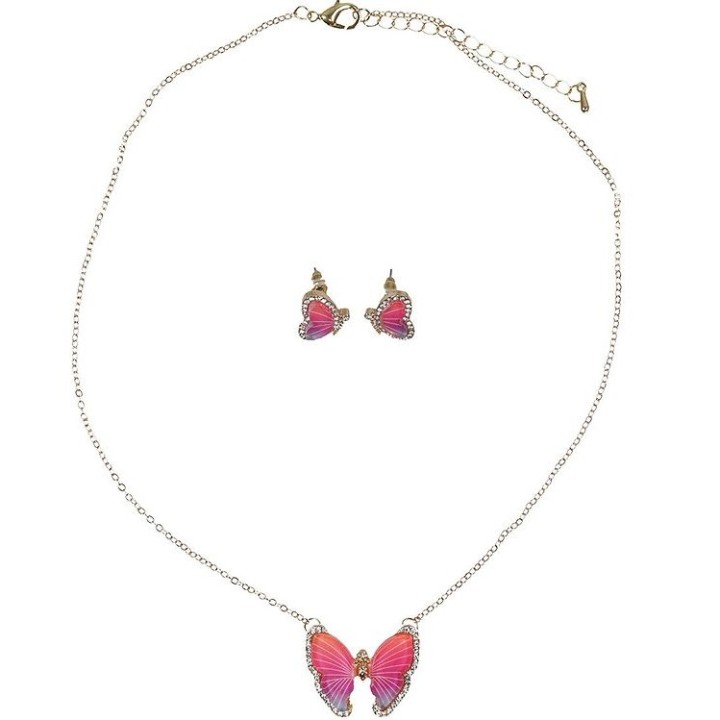 Set Colgante y Pendientes Butterfly