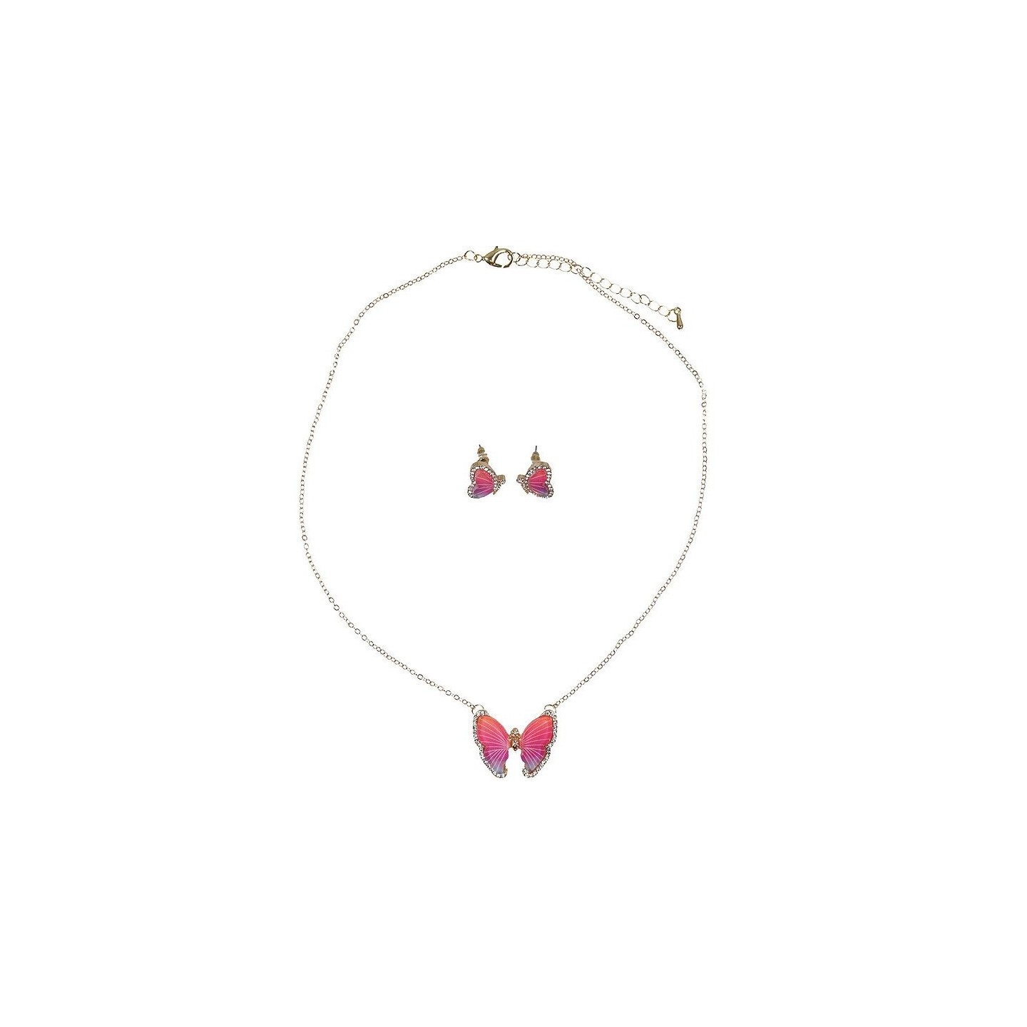 Set Colgante y Pendientes Butterfly