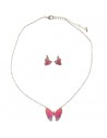 Set Colgante y Pendientes Butterfly