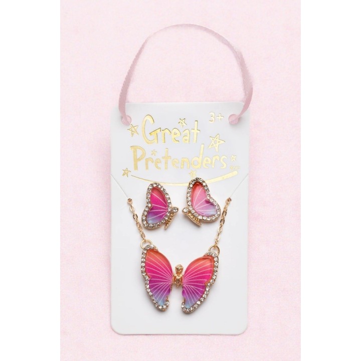 Set Colgante y Pendientes Butterfly