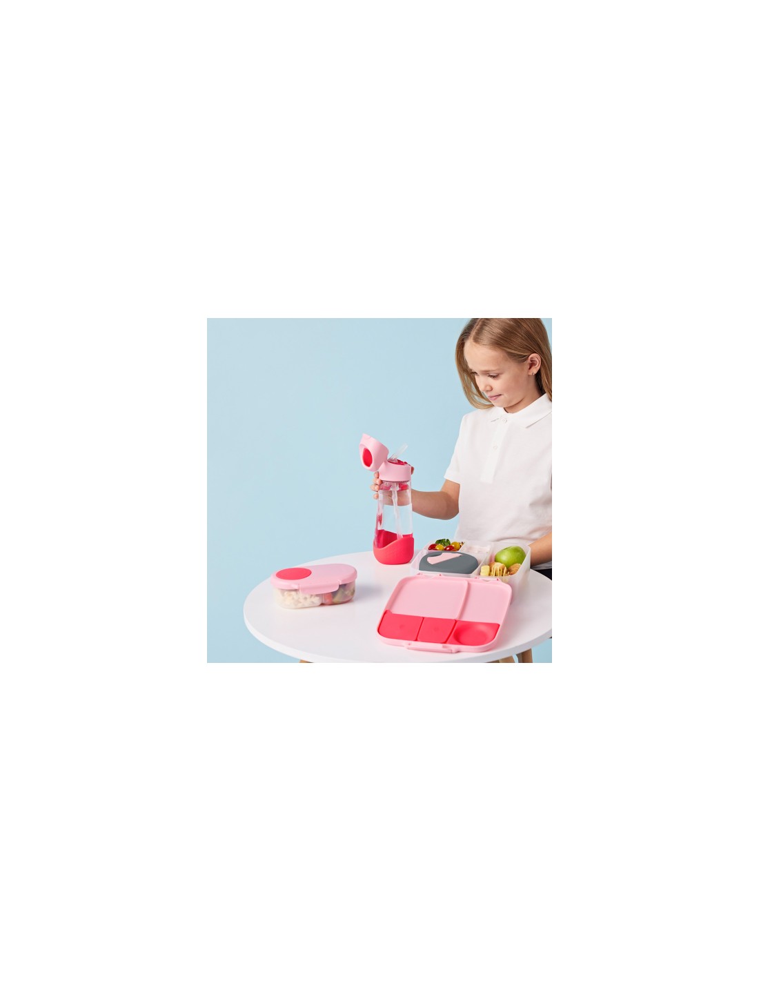 Botella de Tritán con Pajita 600ml - Flamingo Fizz