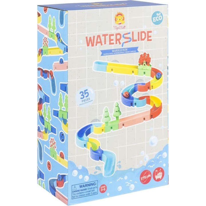 Pista de Agua con Canicas para el Baño