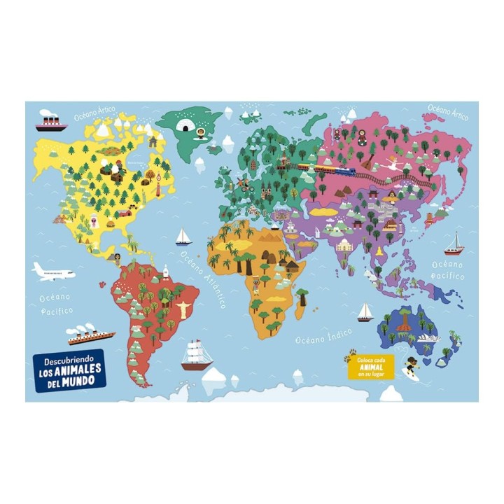 Descubriendo los animales del mundo. Tablero magnético