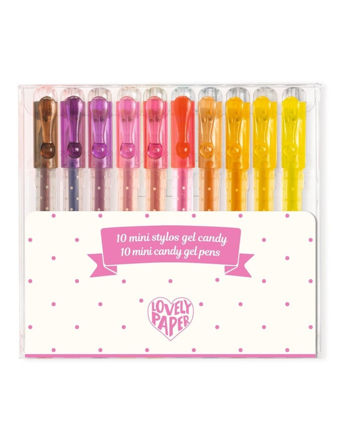 Estuche 10 bolígrafos Gel Candy