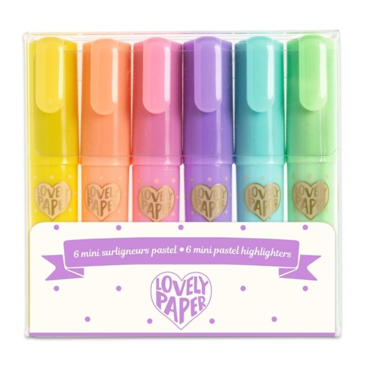 Estuche 6 Mini Marcadores Pastel