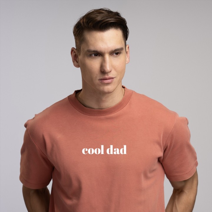 Camiseta Cool Dad Naranja Clay