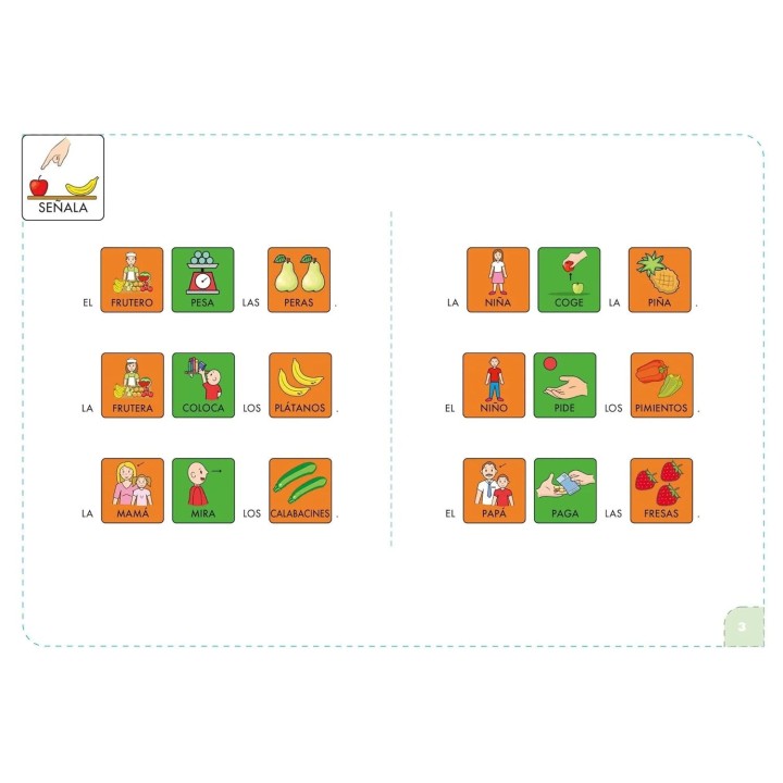 Comprensión con pictogramas: Los alimentos