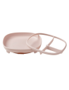 Plato 2 en 1 con Ventosa y Compartimentos Extraíbles - Blush
