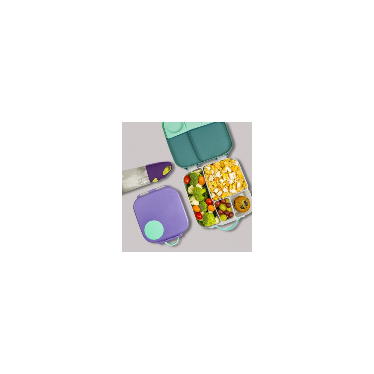 Caja almuerzo con gel refrigerante - Emerald Forest