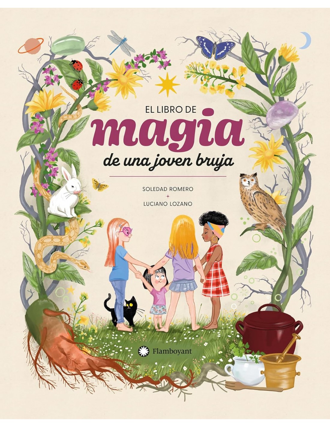 El libro de magia de una joven bruja