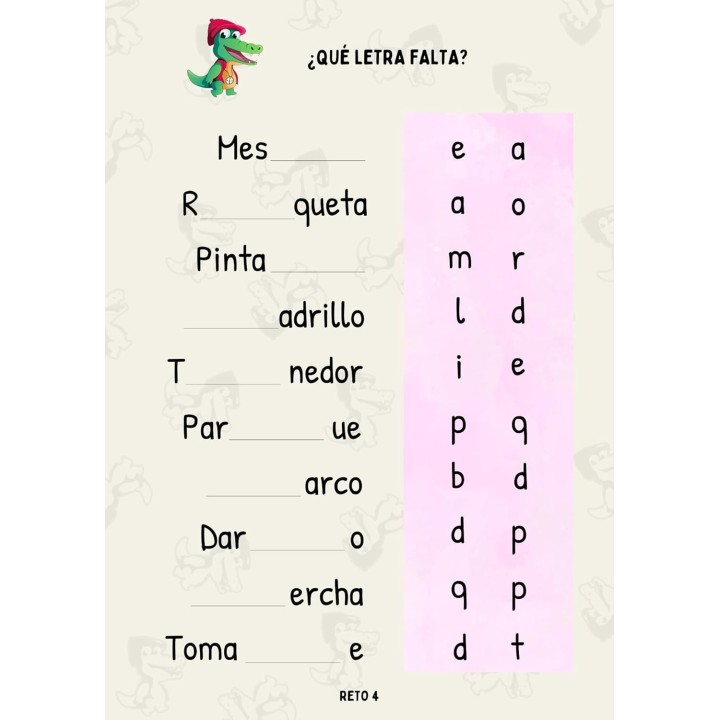 Cuaderno de Dislexia y Lectoescritura 5-7 Años