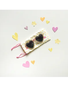 Gafas de Sol Corazon Purpurina