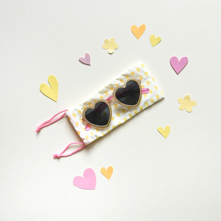 Gafas de Sol Corazon Purpurina