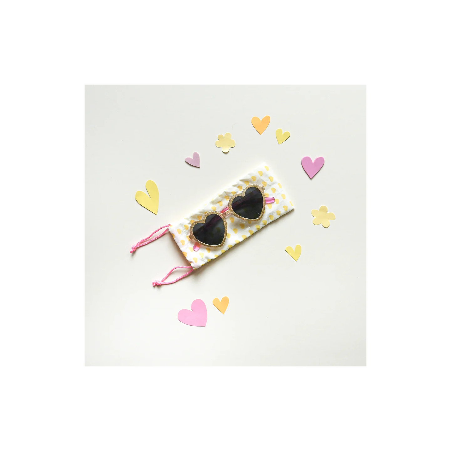 Gafas de Sol Corazon Purpurina