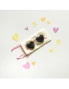Gafas de Sol Corazon Purpurina