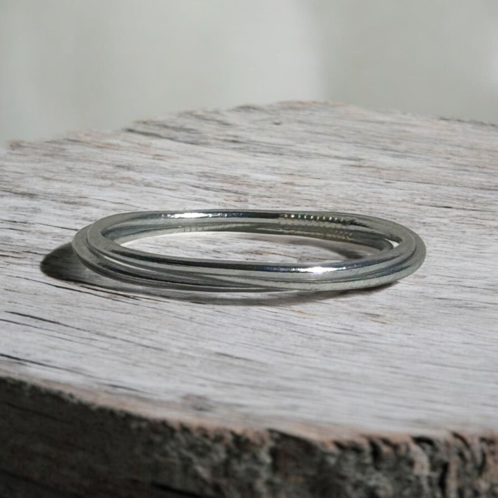 Pulsera Pan de Oro Fina Plata
