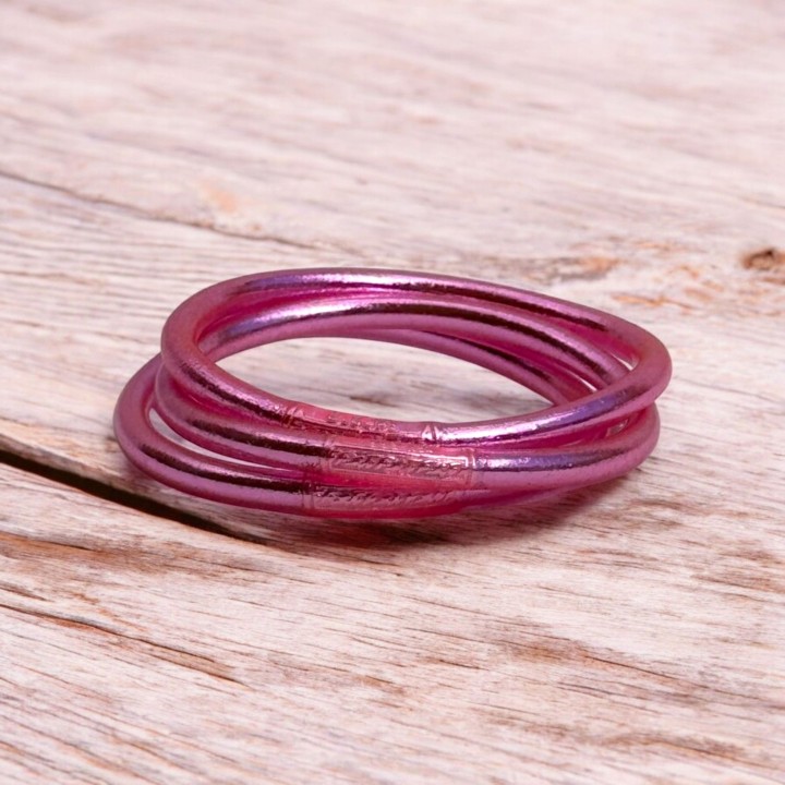 Pulsera Pan de Oro Clásica Rosa Suave