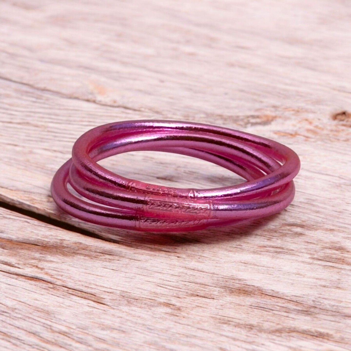 Pulsera Pan de Oro Clásica Rosa Suave