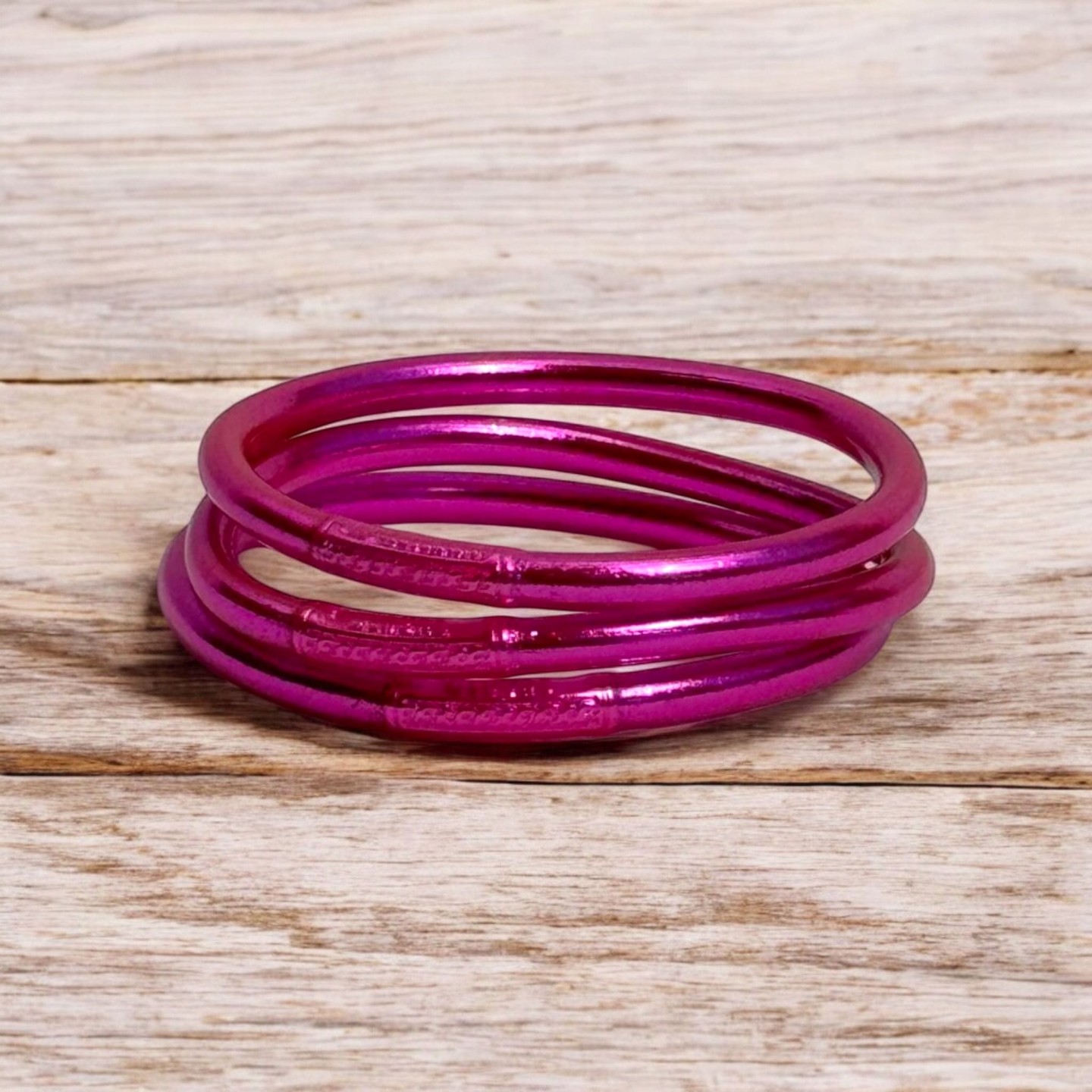 Pulsera Pan de Oro Clásica Fucsia