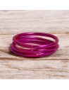 Pulsera Pan de Oro Clásica Fucsia