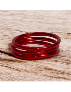 Pulsera Pan de Oro Clásica Rojo Valentino