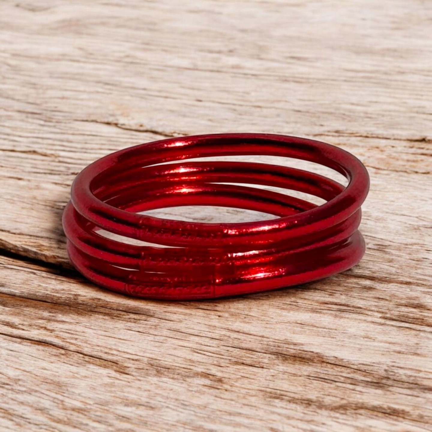 Pulsera Pan de Oro Clásica Rojo Valentino