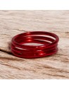 Pulsera Pan de Oro Clásica Rojo Valentino
