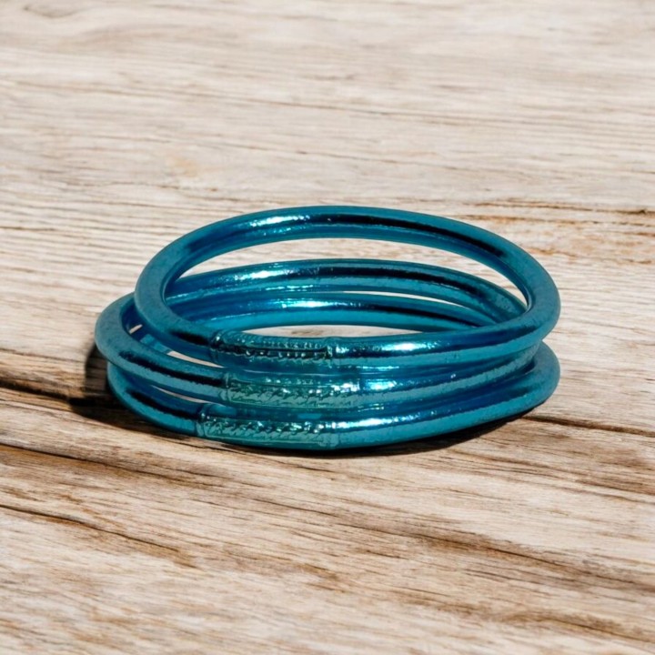 Pulsera Pan de Oro Clásica Sky Azul Suave