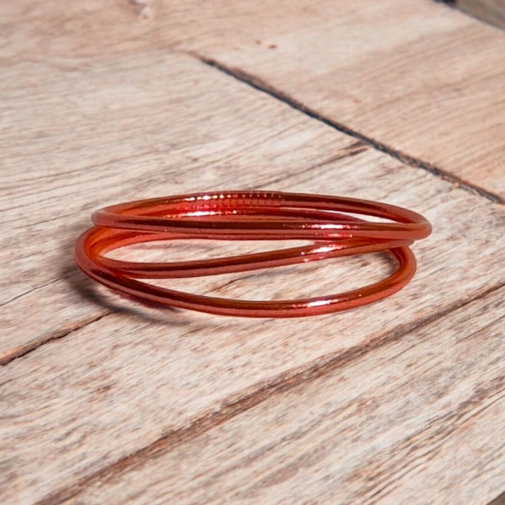 Pulsera Pan de Oro Fina Coral