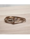 Pulsera Pan de Oro Quarzo Blanco Champagne